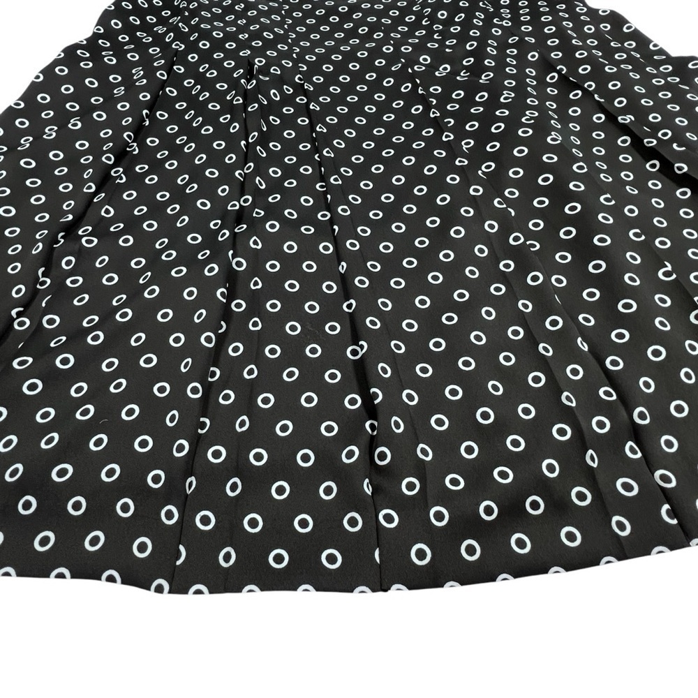 JONES NEW YORK Black White Polka Dot Short Sleeve Dress Women's Size 14W - Picture 9 of 16